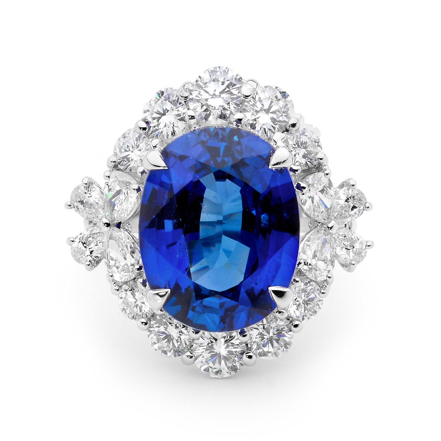 House of K'dor Sapphire Rings Ceylon Sapphires 18K Gold and Platinum Ring jewellery 