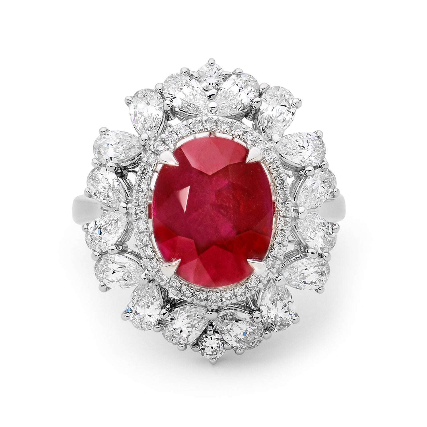 House of K'dor Ruby Ring Rubies Diamond Ring Anniversary 