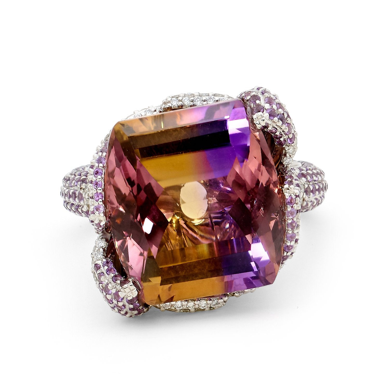 House of K'dor Fiery Skies rubies, citrine, ametrine and diamonds