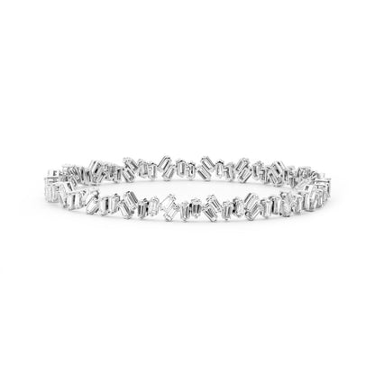 Lighting Baguette Cut Diamond Bracelet