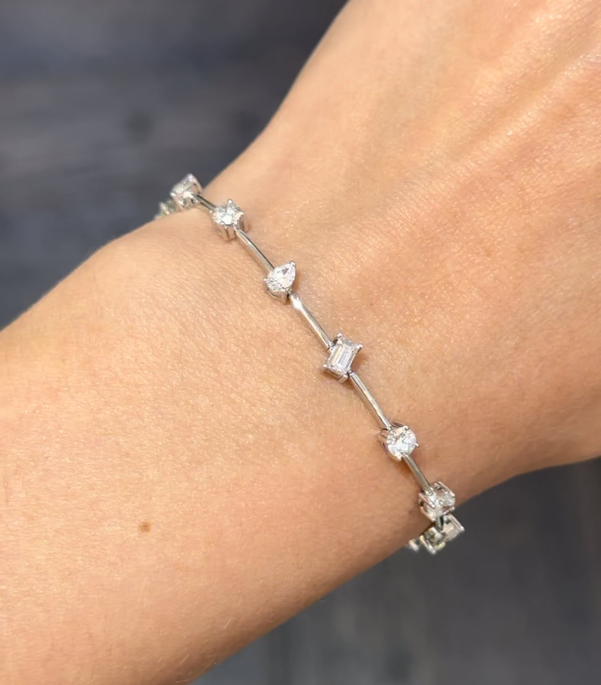 Multishape Diamond Tennis Bracelet