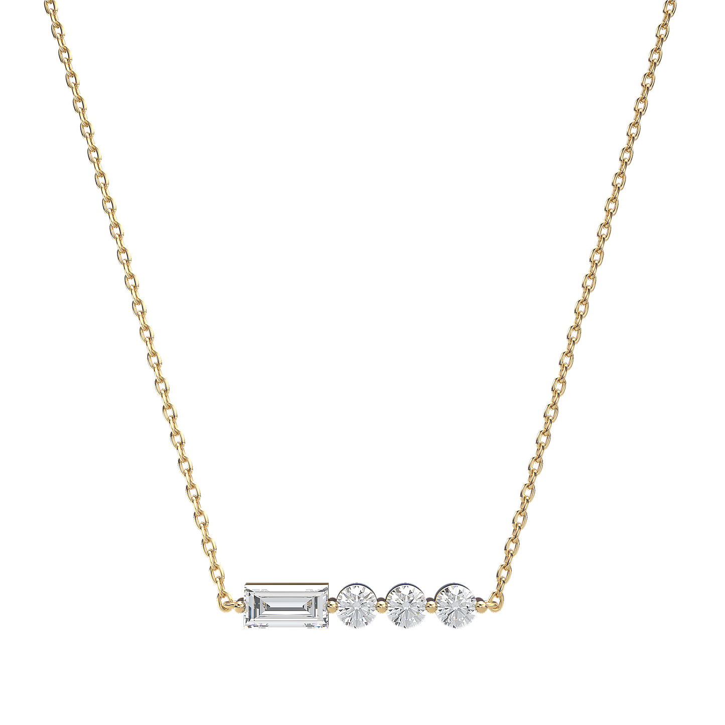 Morse Code Initial Necklace