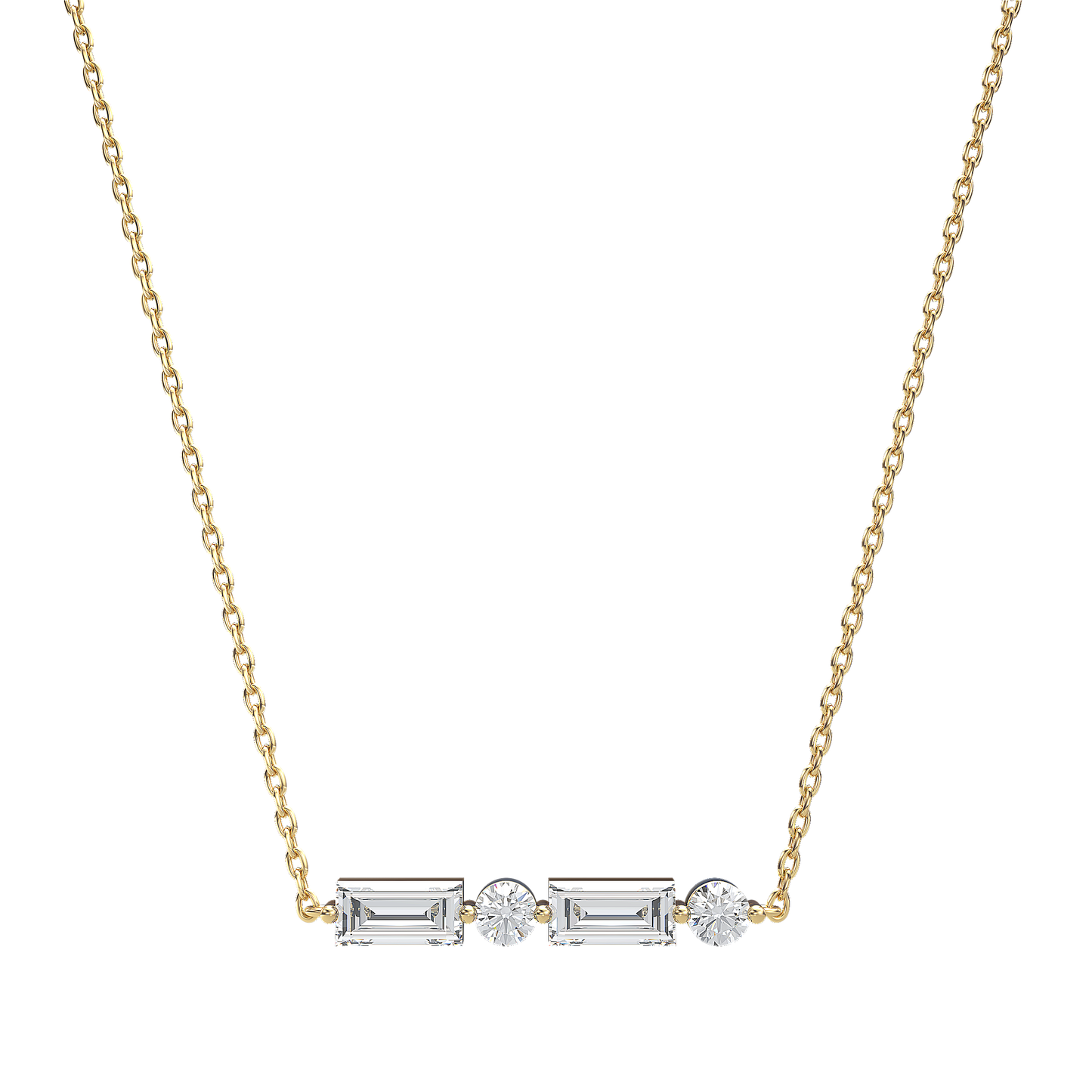 Morse Code Initial Necklace