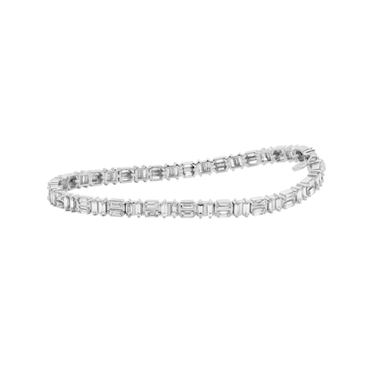 Puzzle Set Baguette Diamond Tennis Bracelet