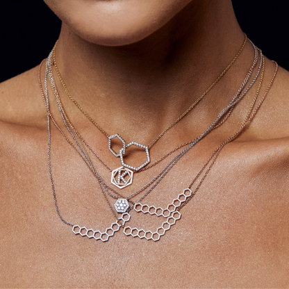 Reversible Hexagon Necklace