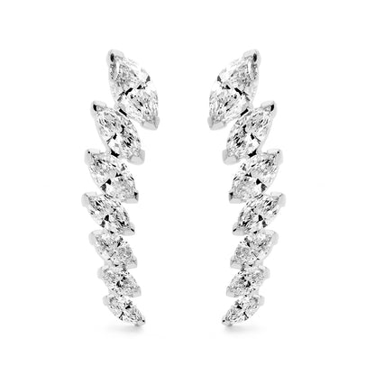 Climber Marquise Cut Diamond Cuff Earring