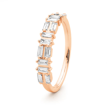 Baguette Puzzle Diamond Ring