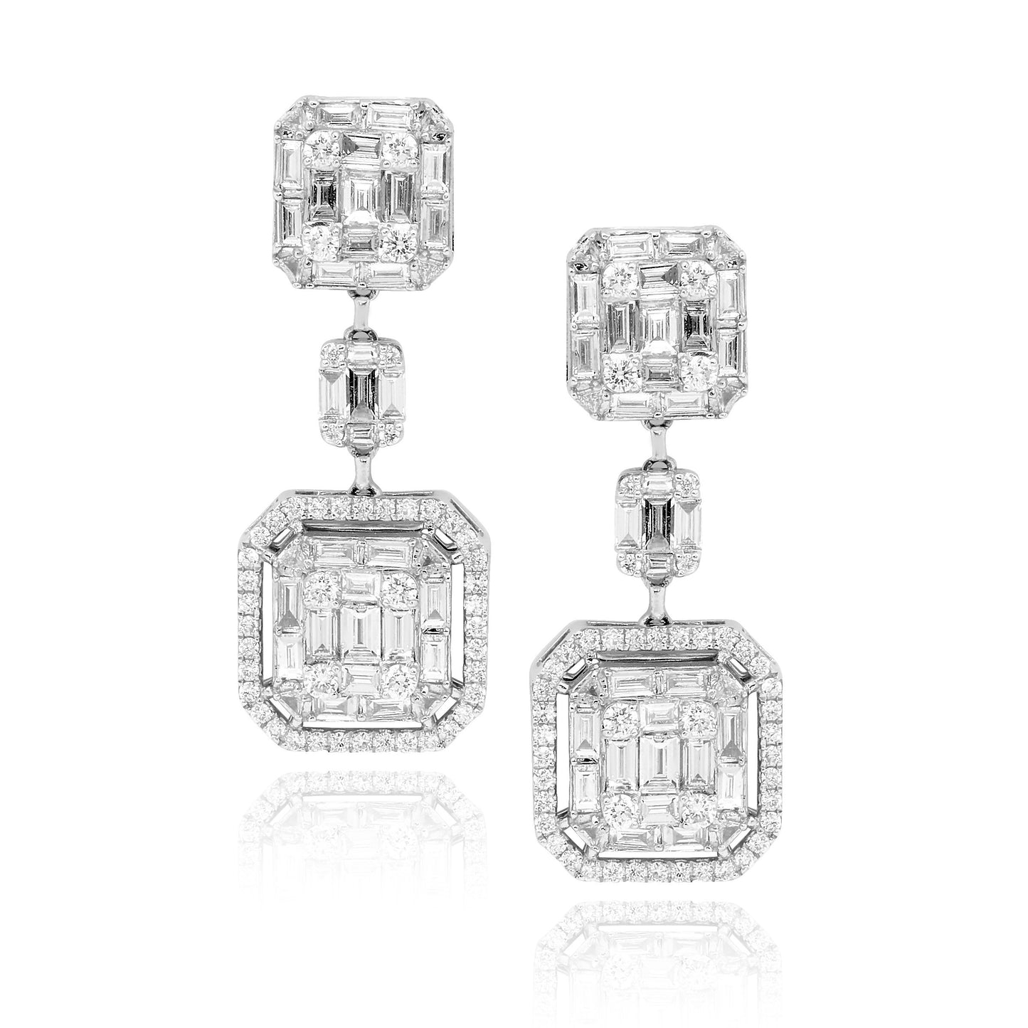 Art Deco Diamond Earrings