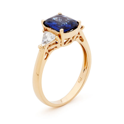 Sapphire Daphne Trilogy Ring