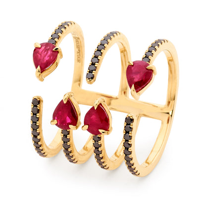 Statement Ruby & Diamond Ring