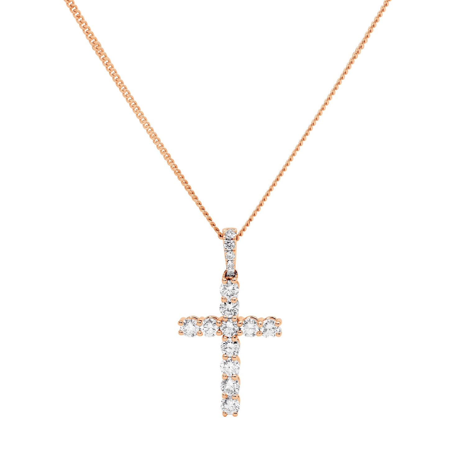 Brilliant Diamond Cross Pendant