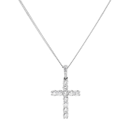 Brilliant Diamond Cross Pendant