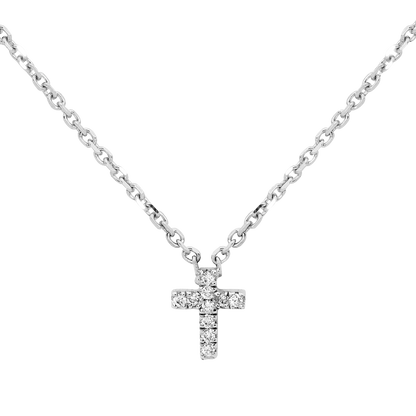 Mini Diamond Cross Necklace