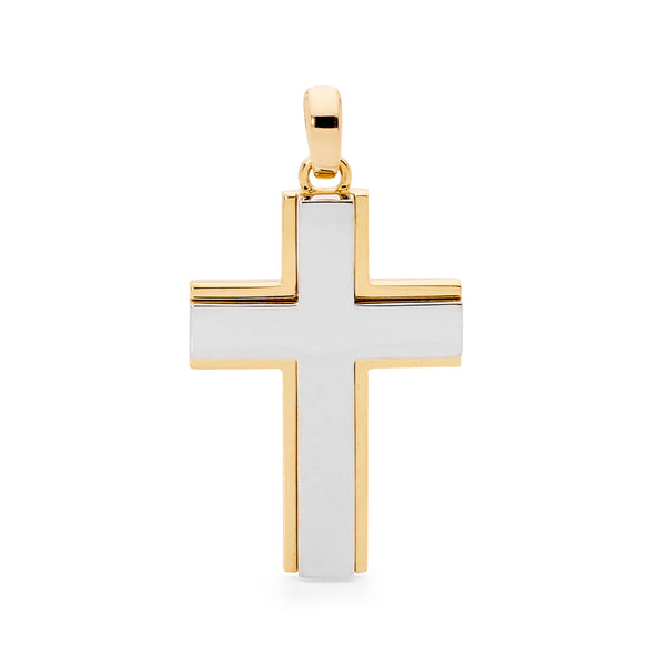 14K Yellow Gold sold Finish Deadman's Cross